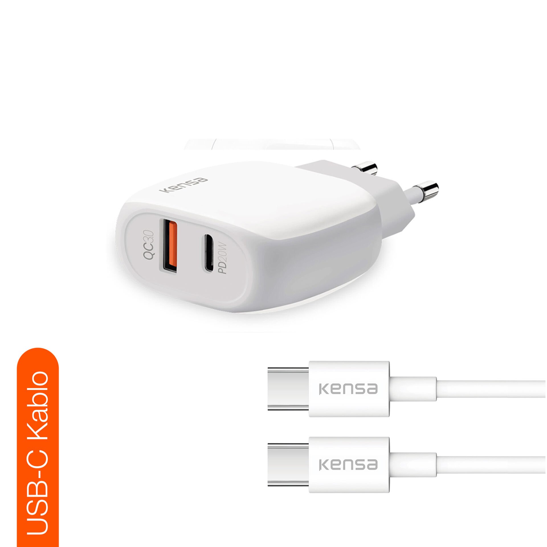 PD 27W USB-C Şarj Başlığı + Kablo