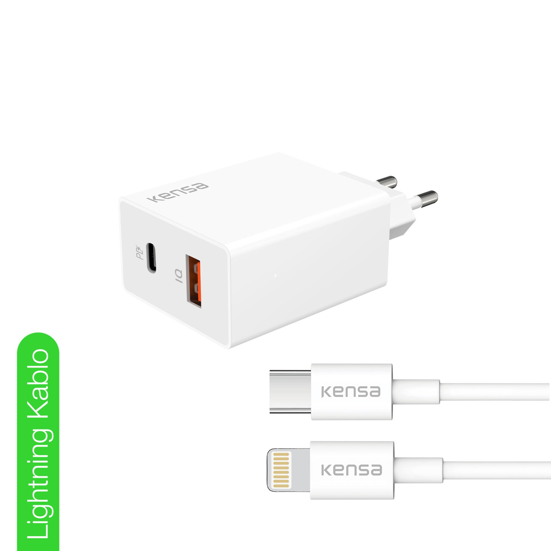 PD 50W Lightning Şarj Başlığı + Kablo