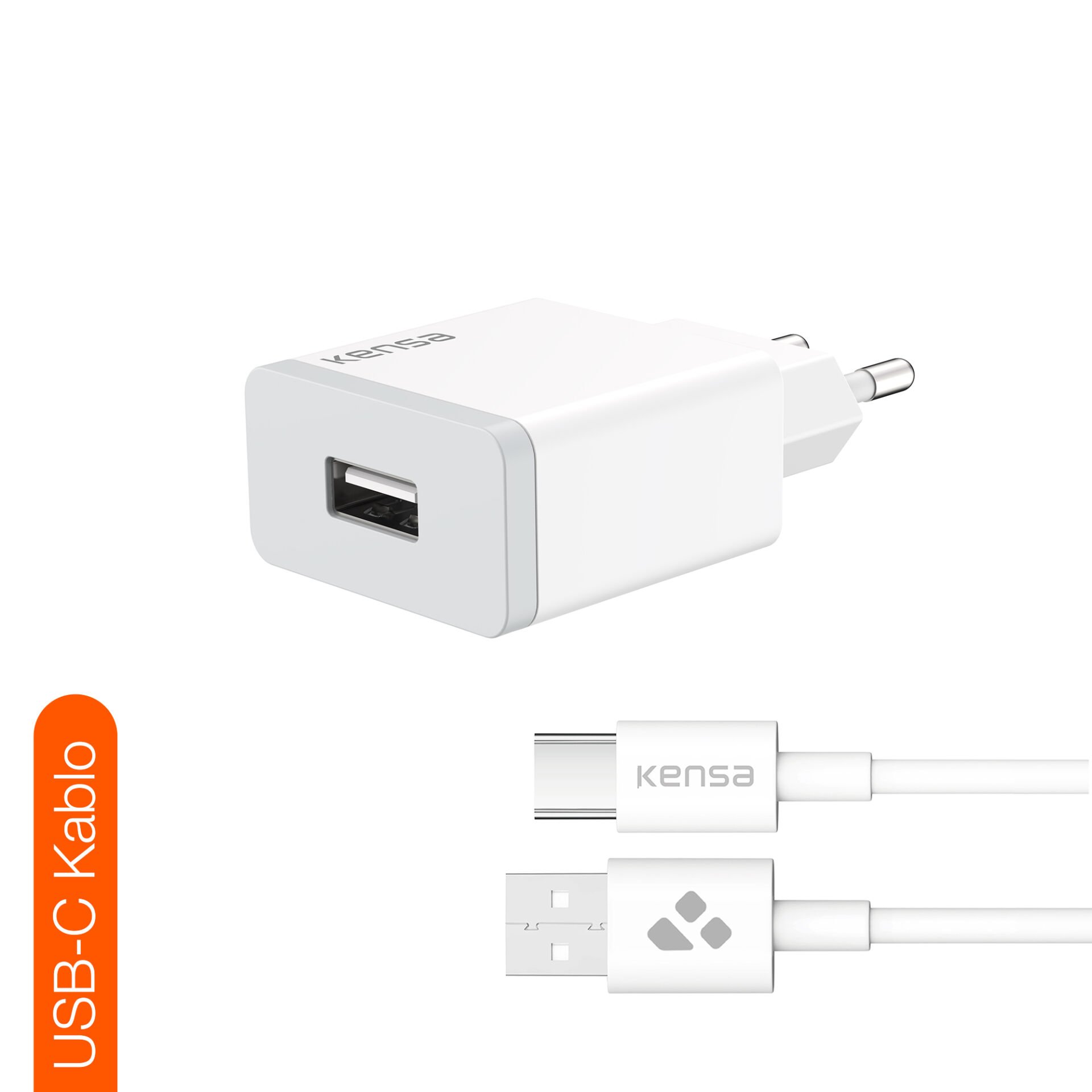 10W 2.1A USB Şarj Başlığı + USB-C Kablo