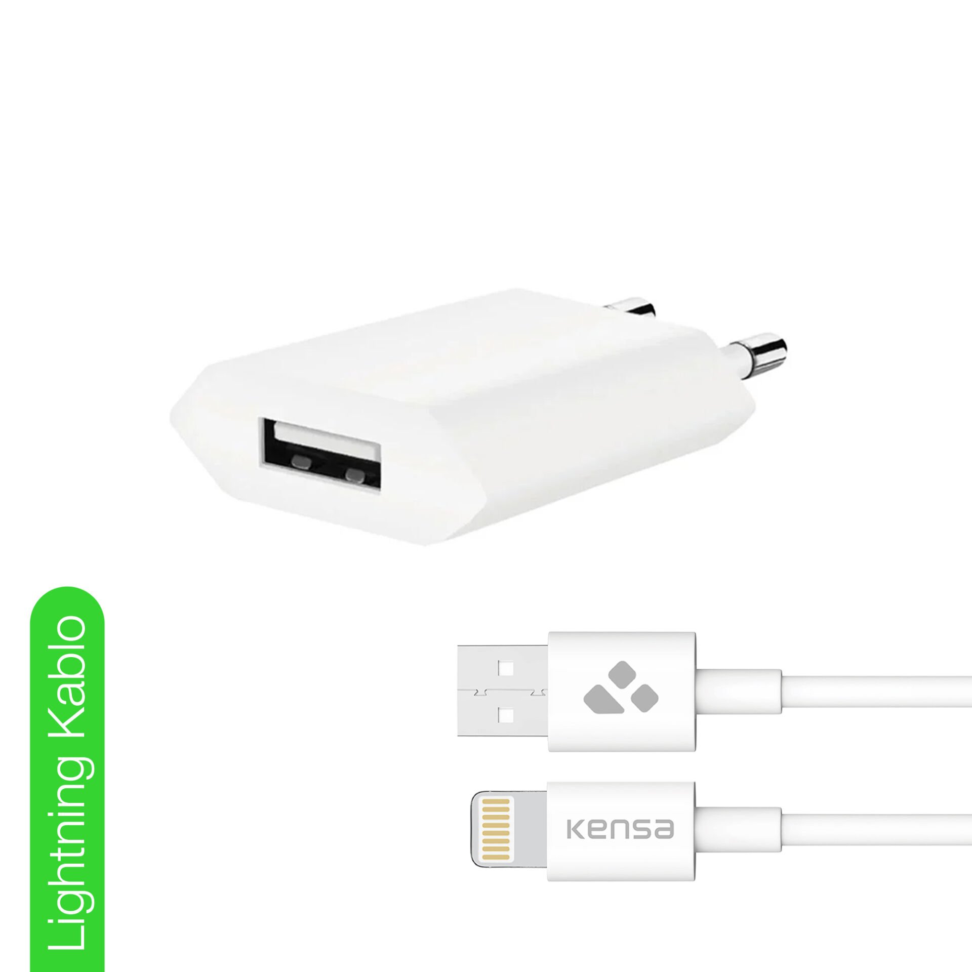 10W 1.1A USB Şarj Başlığı + Lightning Kablo