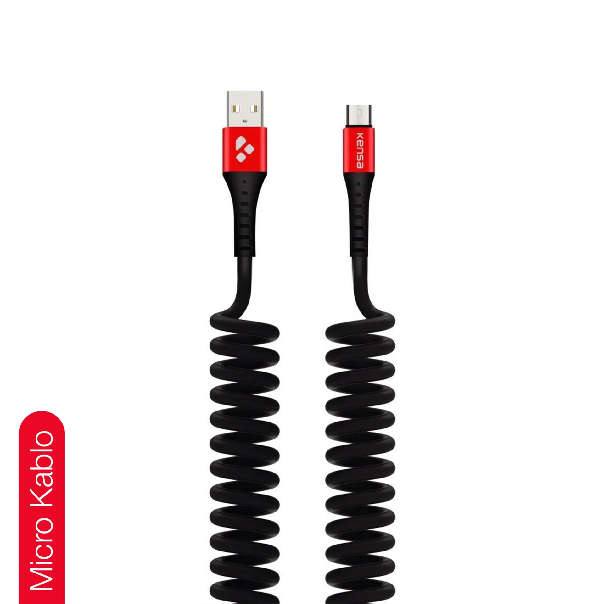 150 cm Yaylı Örgü Micro Şarj Kablosu