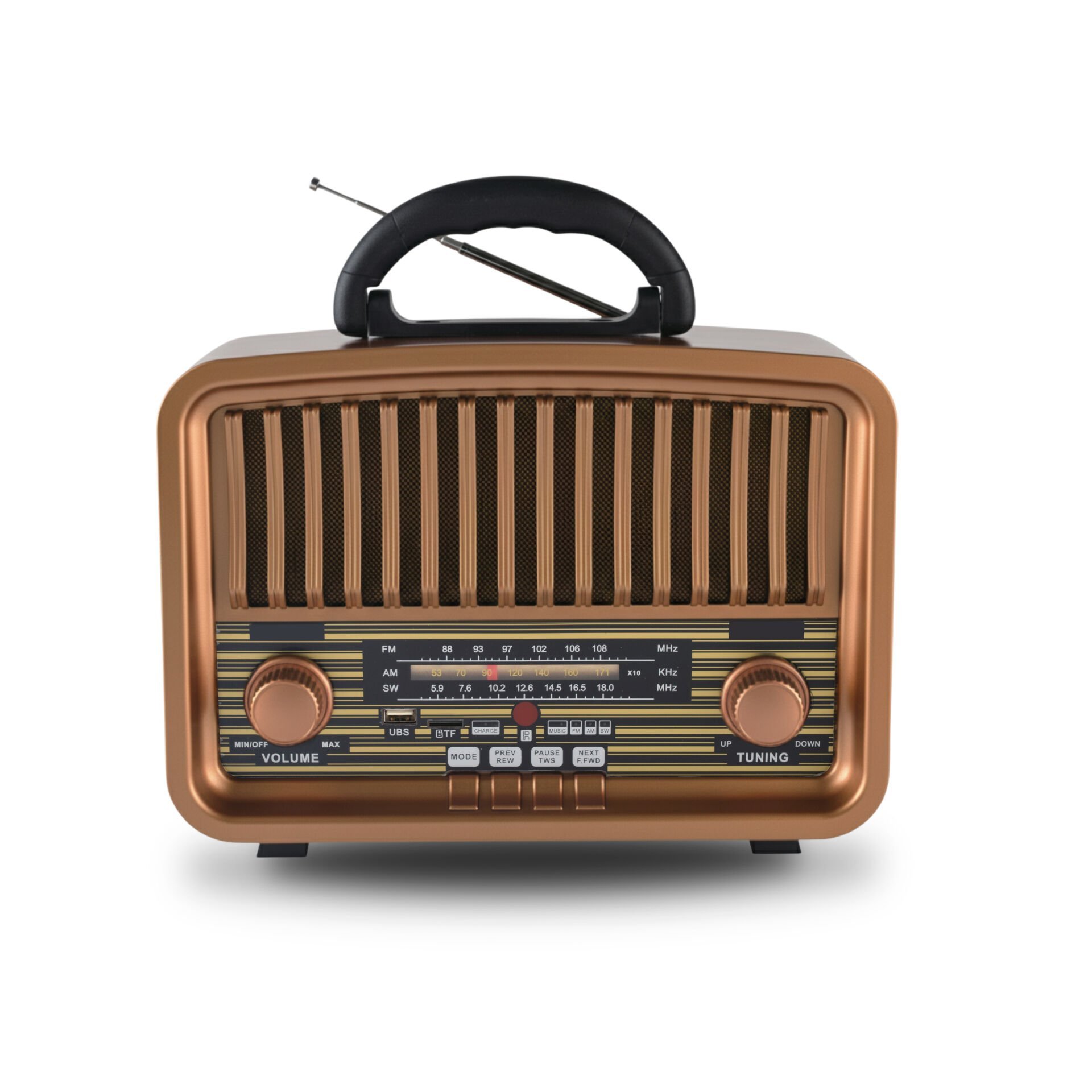 Taşınabilir FM/AM/SW Bluetooth Nostaljik Speaker