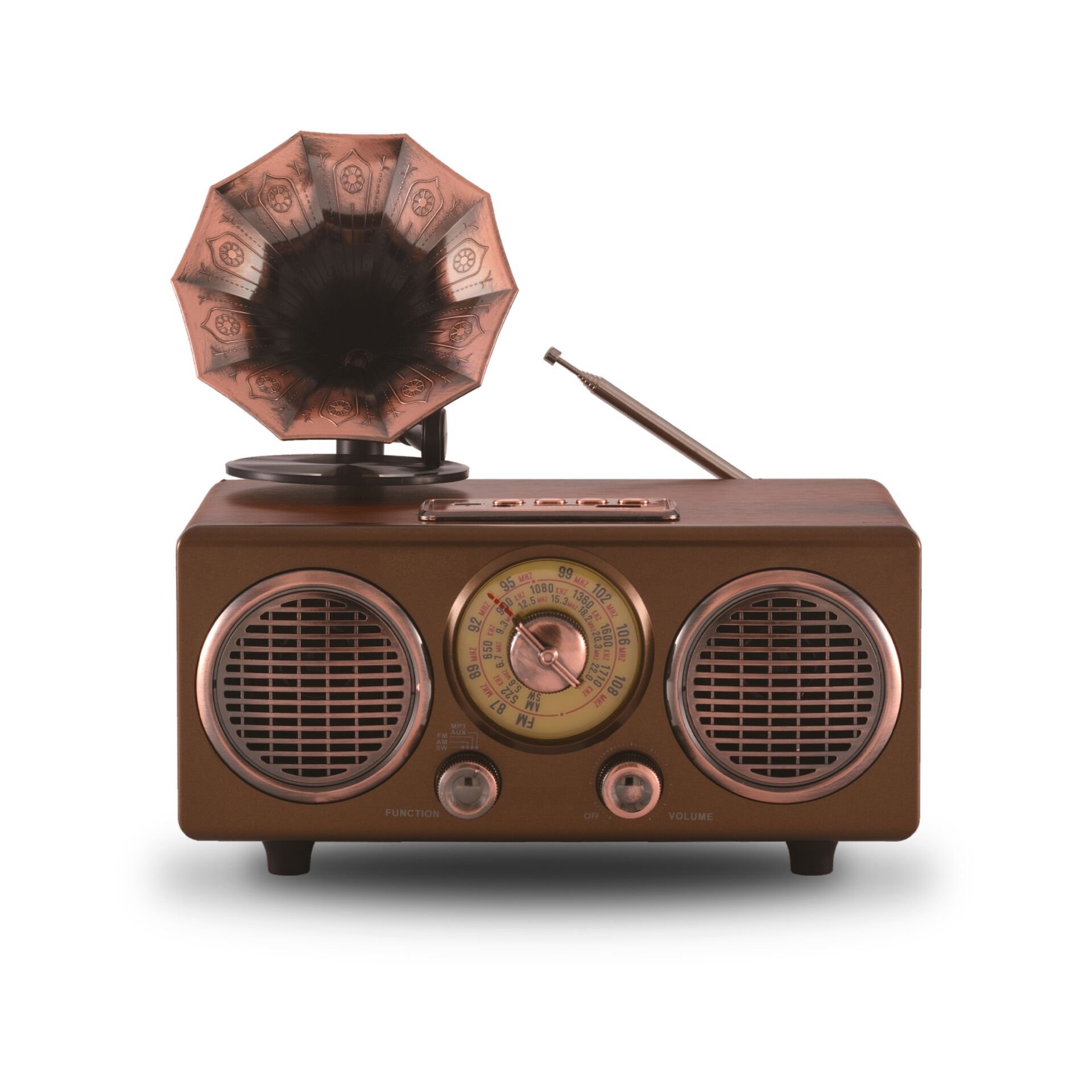 Gramofon Görünümlü Bluetooth Nostaljik Speaker