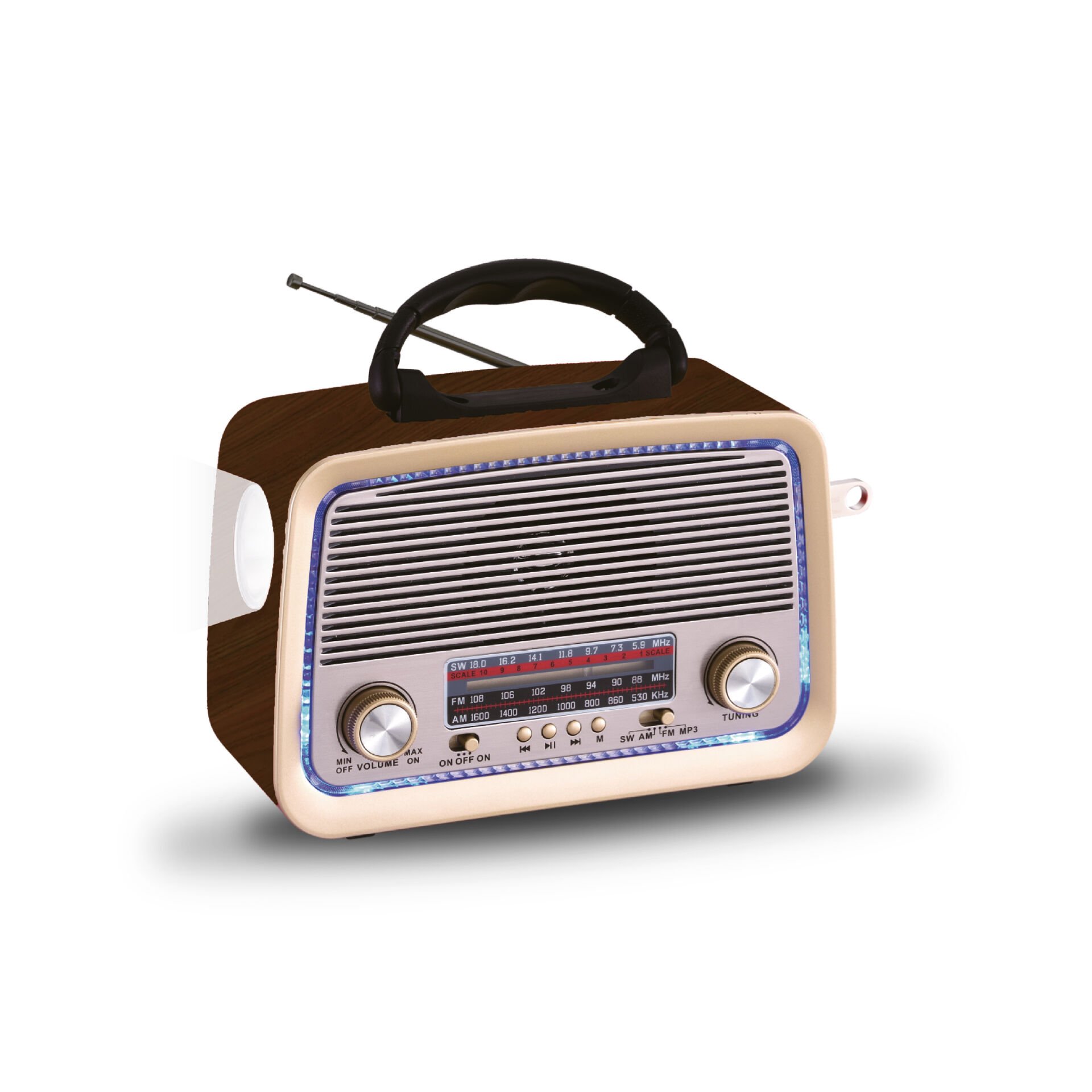 Taşınabilir FM/AM/SW Bluetooth Nostaljik Speaker