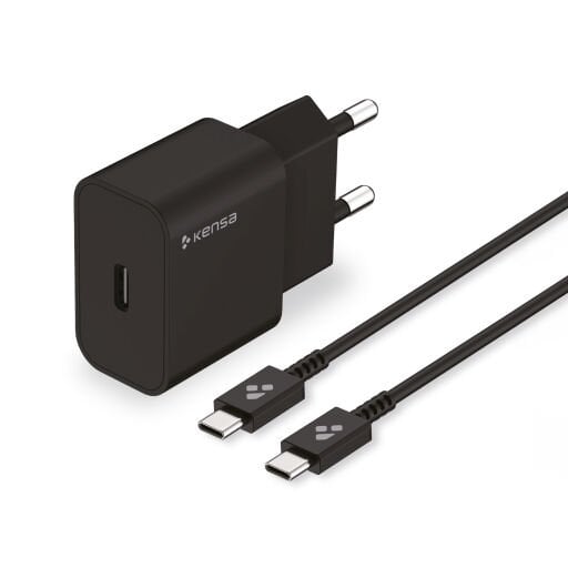 25W PD Hızlı Şarj Başlığı + USB-C Kablo-Siyah