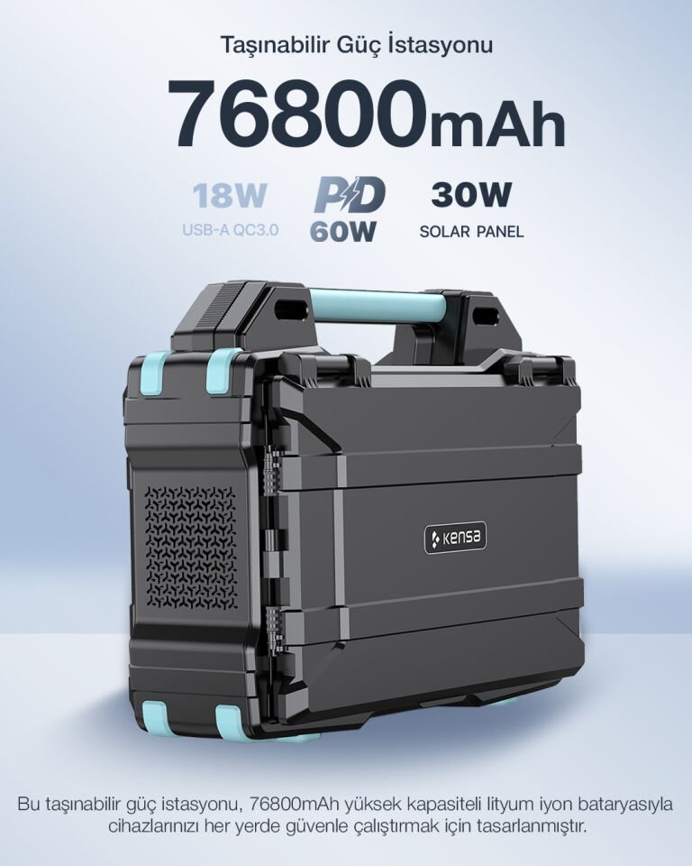 Entegre 30W Güneş Panelli 300W Taşınabilir Güç İstasyonu