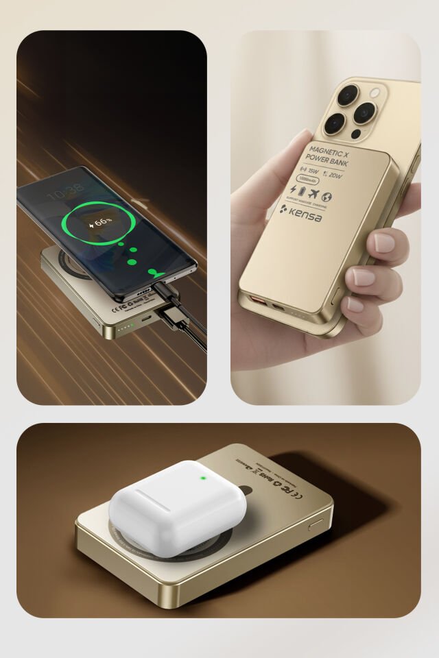 10.000 mAh Manyetik Kablosuz Powerbank