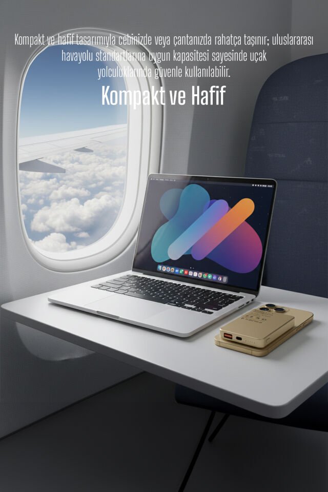 10.000 mAh Manyetik Kablosuz Powerbank