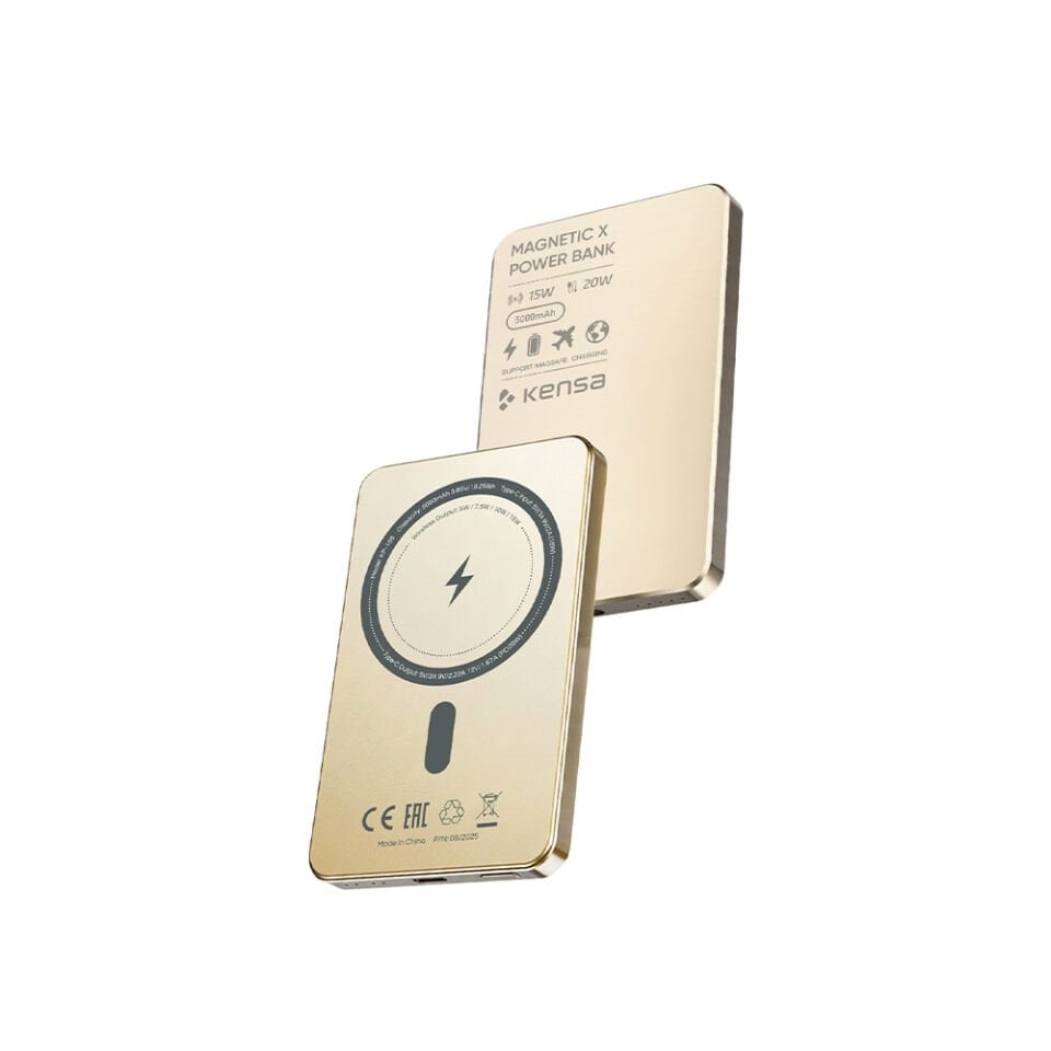 5000 mAh Manyetik Kablosuz Powerbank
