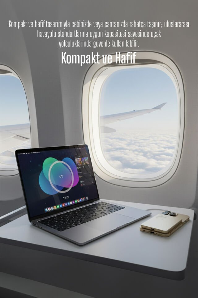 5000 mAh Manyetik Kablosuz Powerbank