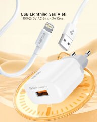 QC-53 USB Lightning Kablolu