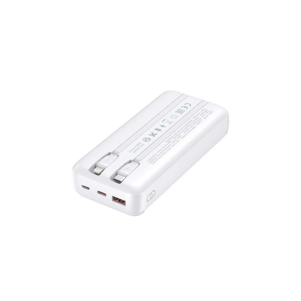 20.000 mAh Hızlı Şarj Powerbank Beyaz