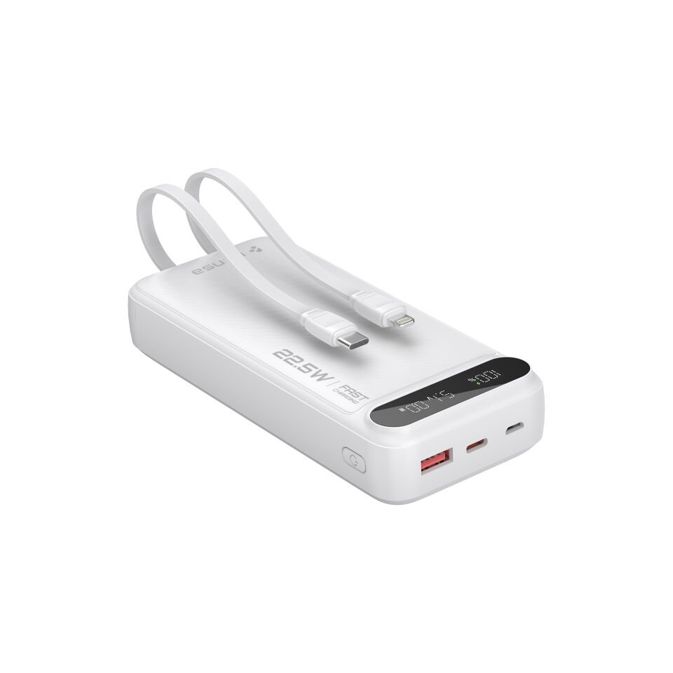 20.000 mAh Hızlı Şarj Powerbank Beyaz