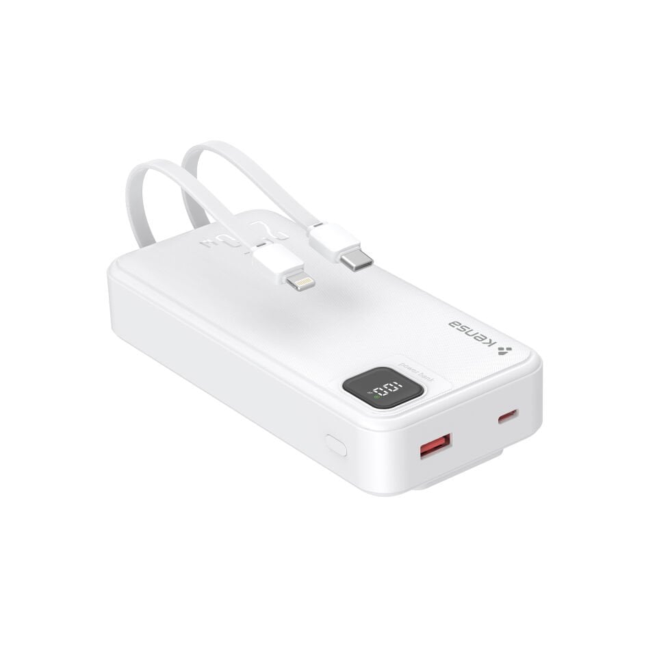 20.000 mAh Hızlı Şarj Powerbank Beyaz