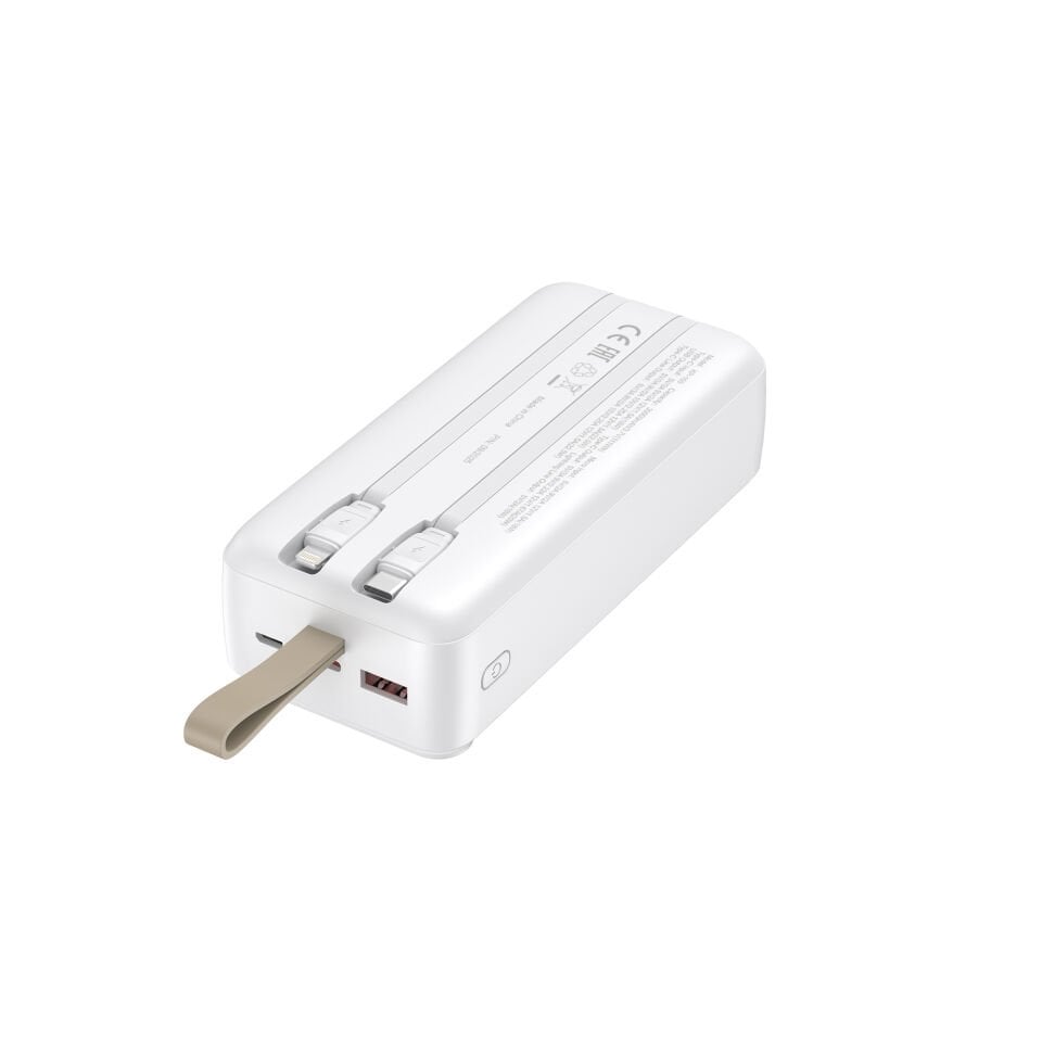 30.000 mAh Hızlı Şarj Powerbank Beyaz