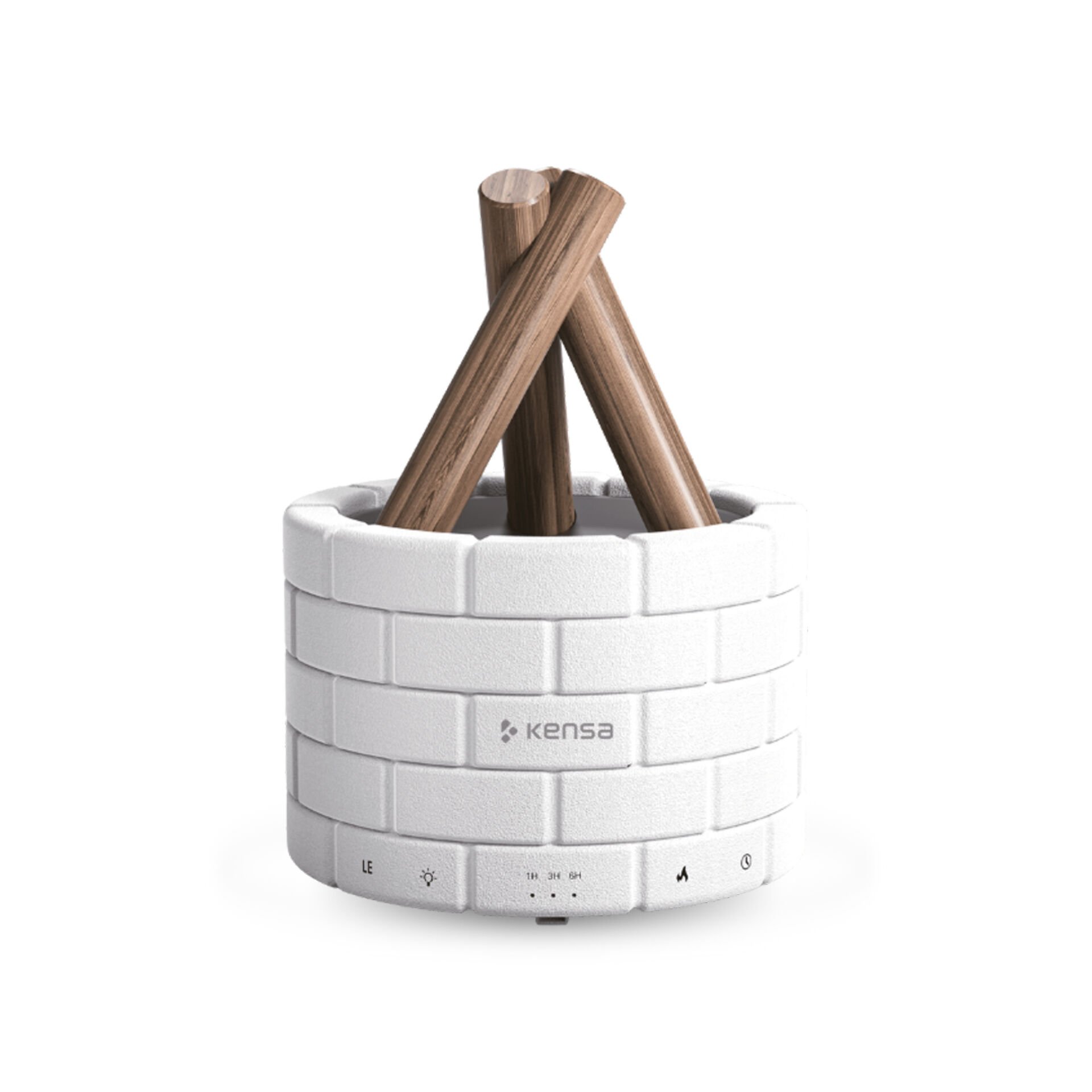 Mini Kamp Ateşi Aromaterapi Hava Nemlendirici Beyaz