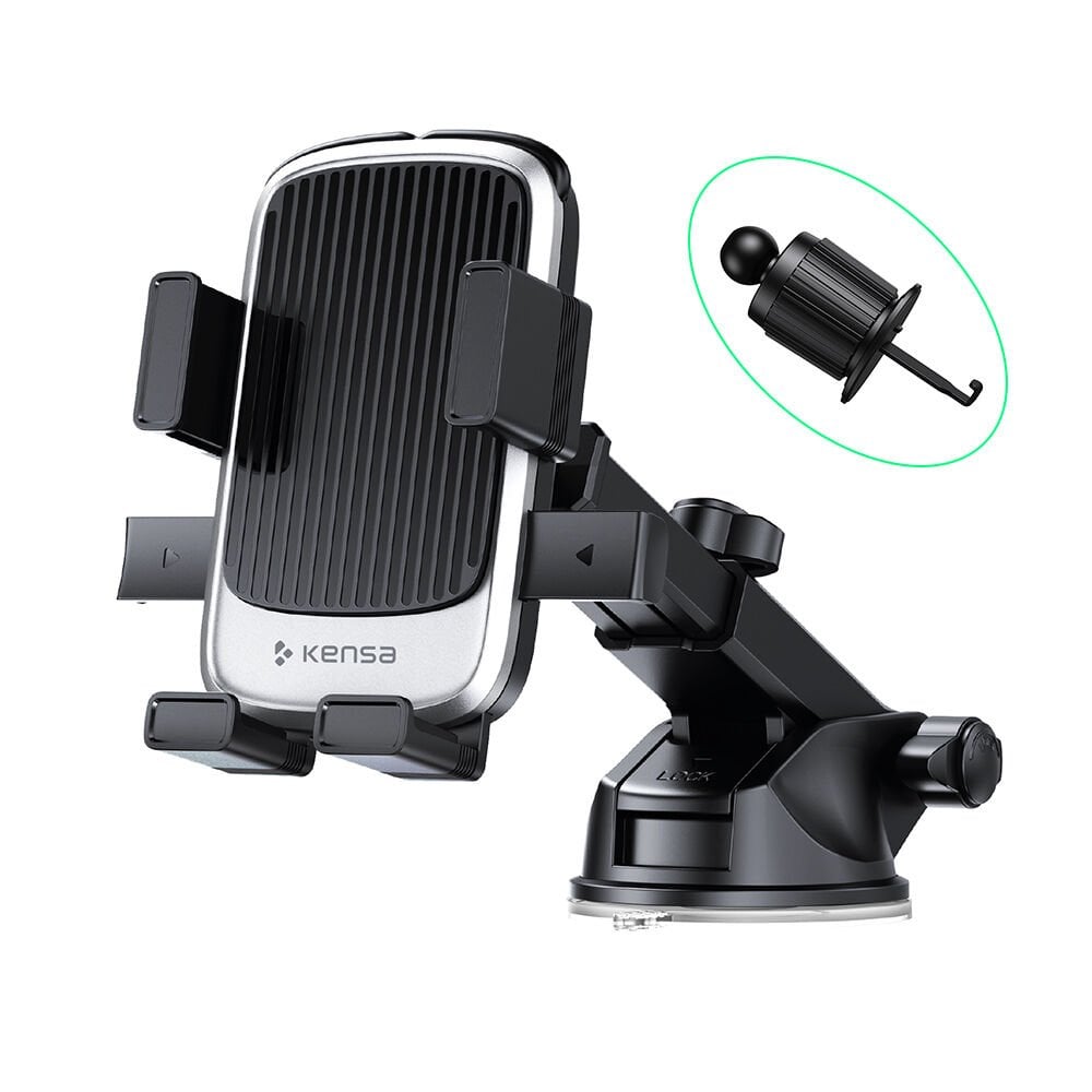 Çok Fonksiyonlu Teleskopik Araç İçi Telefon Tutucu