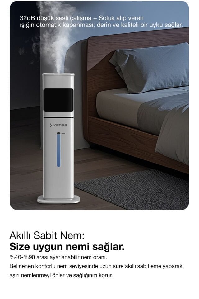 8 Litre Kapasiteli Ultrasonik Hava Nemlendirici