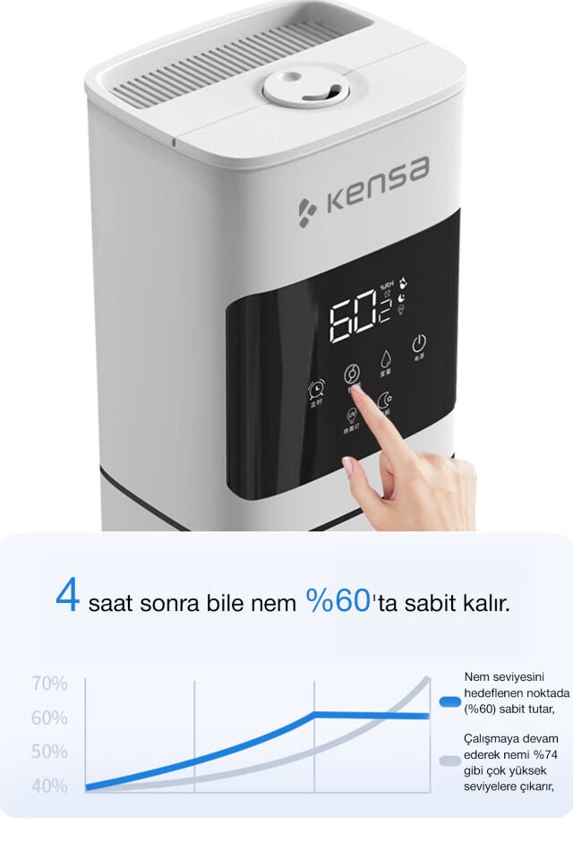 8 Litre Kapasiteli Ultrasonik Hava Nemlendirici