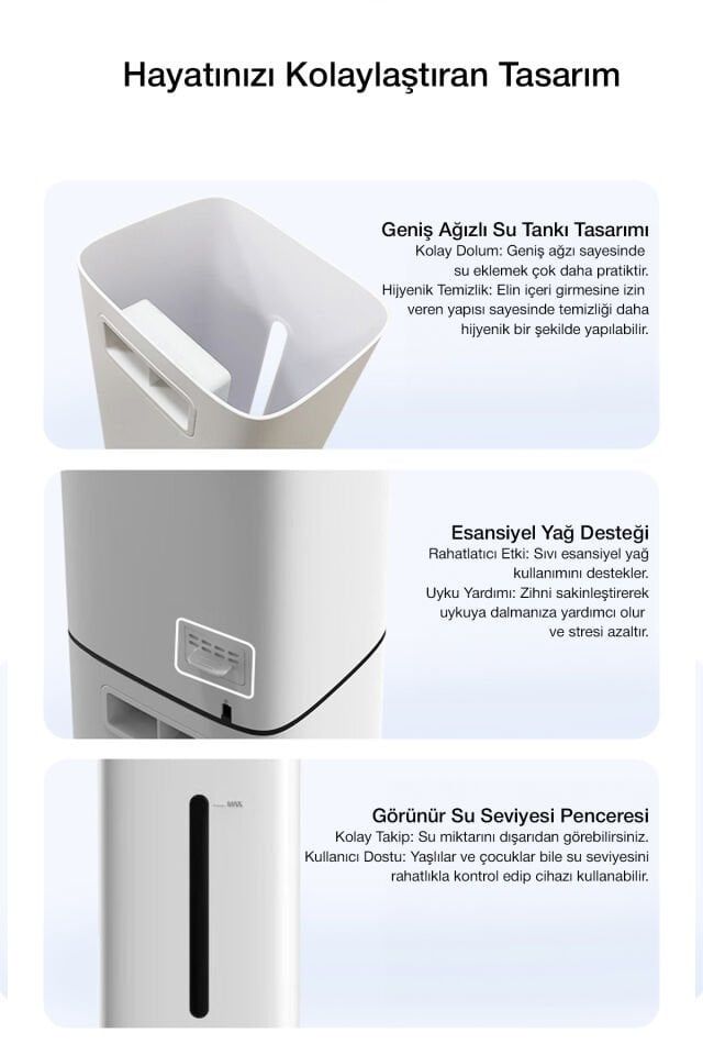 8 Litre Kapasiteli Ultrasonik Hava Nemlendirici