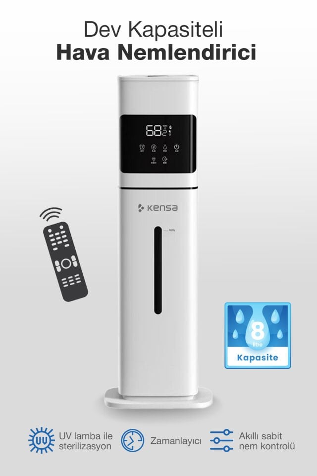 8 Litre Kapasiteli Ultrasonik Hava Nemlendirici