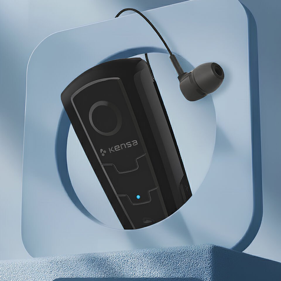 Makaralı Bluetooth Kulaklık Siyah