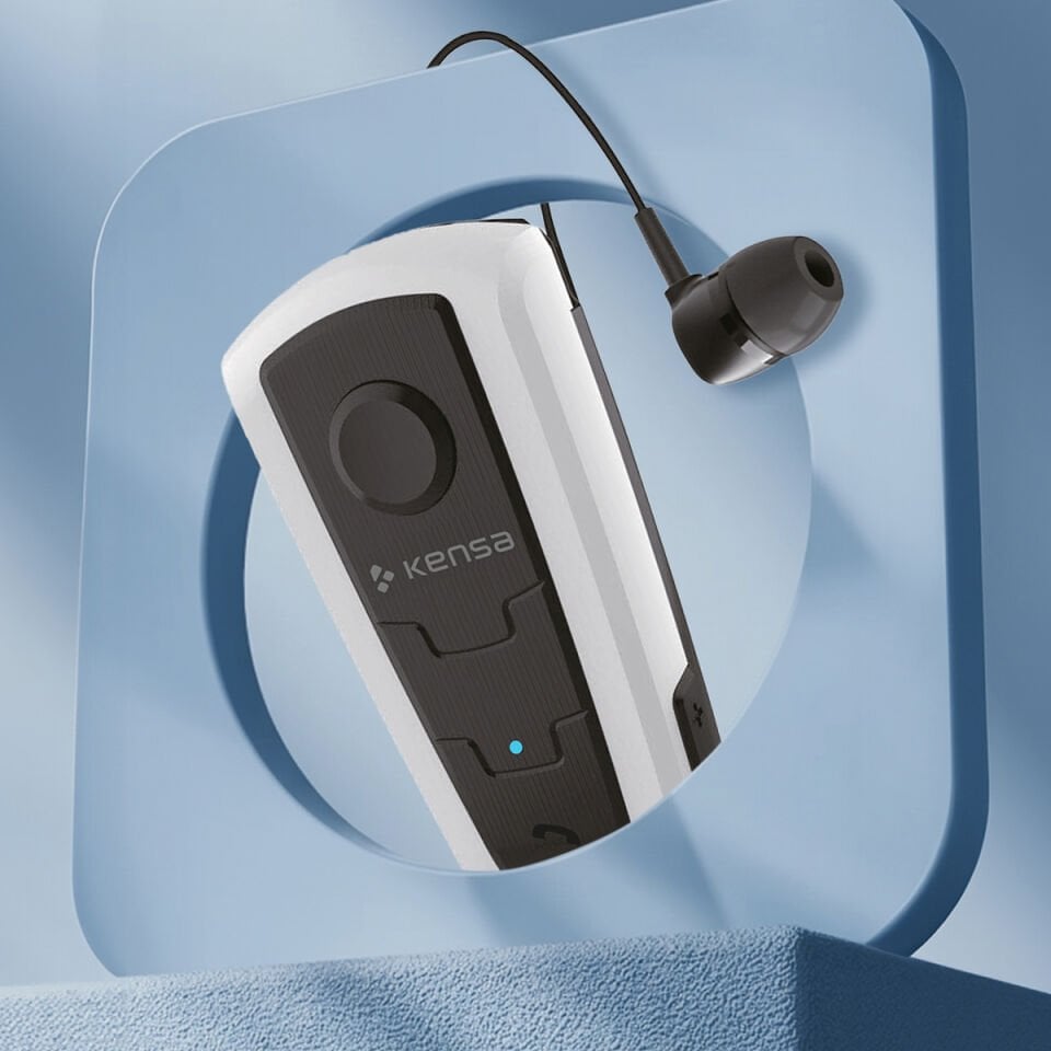 Makaralı Bluetooth Kulaklık Gri