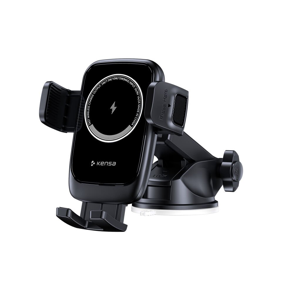 15W Kablosuz Şarj Destekli Sensörlü Araç Telefon Tutucu
