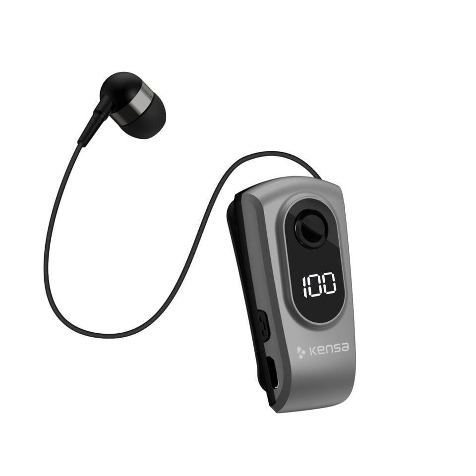 Makaralı Bluetooth Kulaklık Koyu Gri