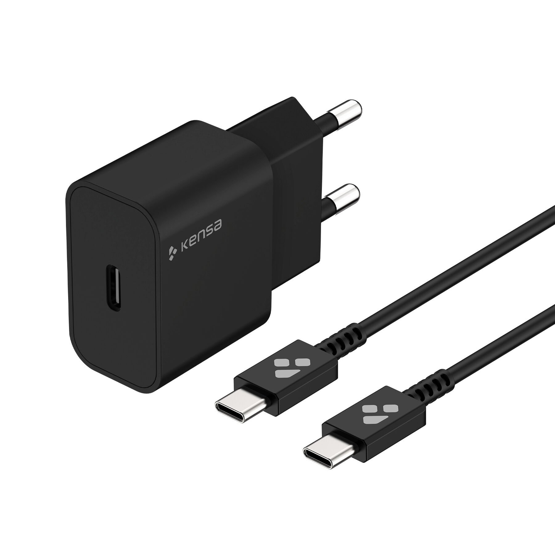 25W Yüksek Hızlı Akıllı Şarj Seti Siyah