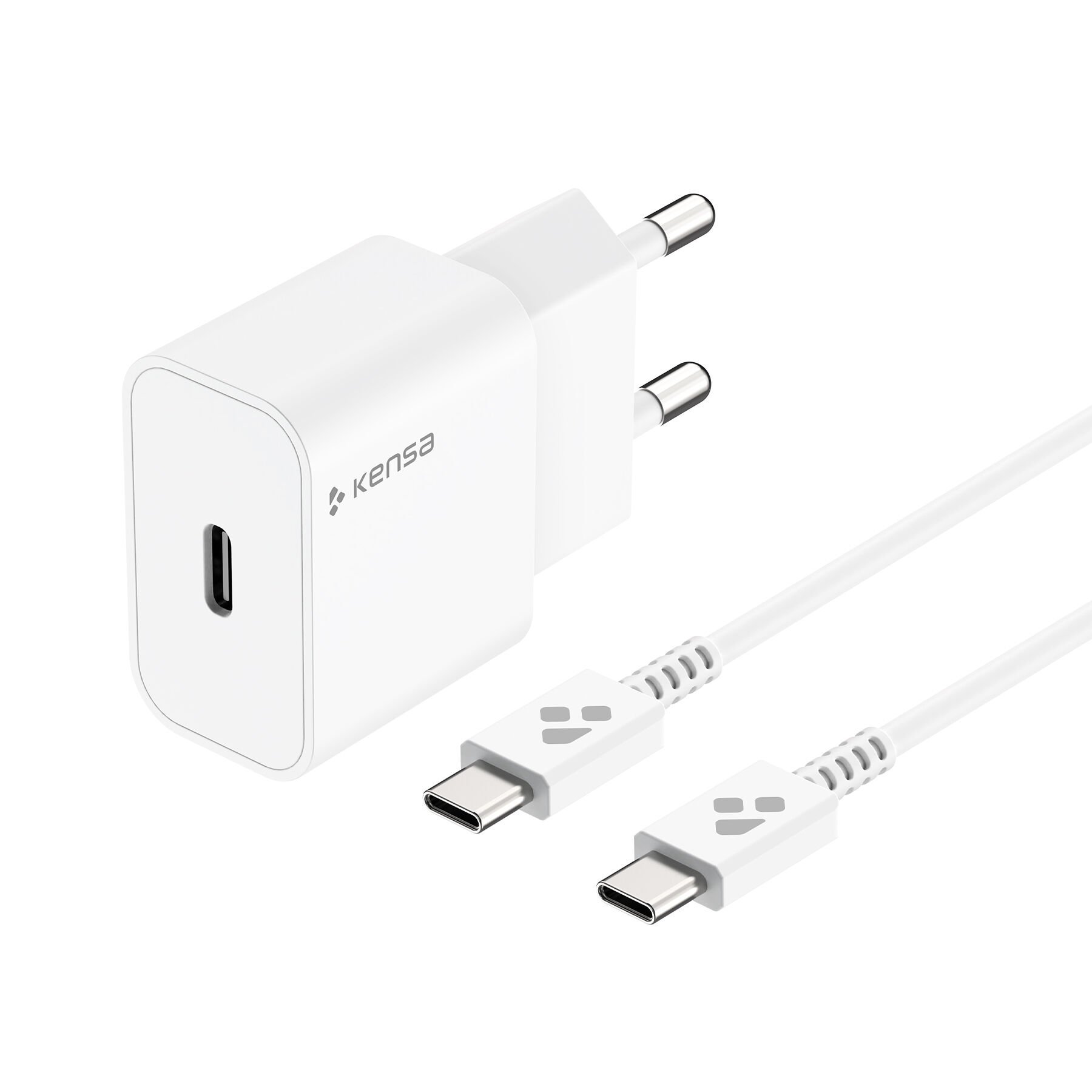 25W Yüksek Hızlı Akıllı Şarj Seti Beyaz