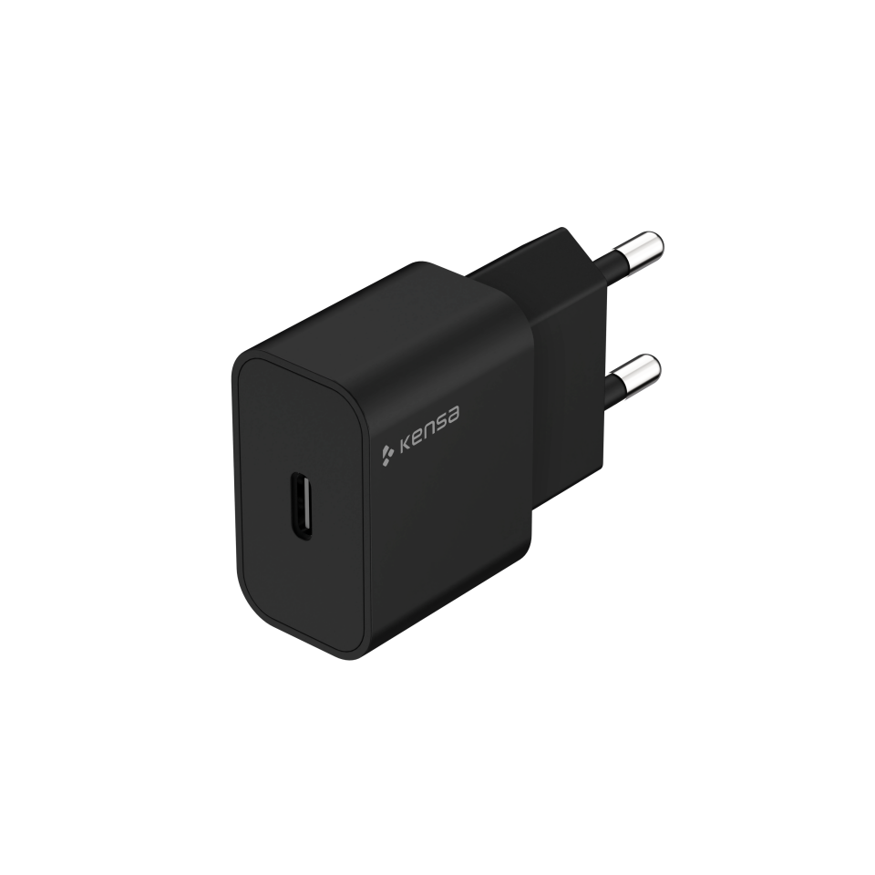 25W Yüksek Hızlı Akıllı Şarj Adaptörü Siyah