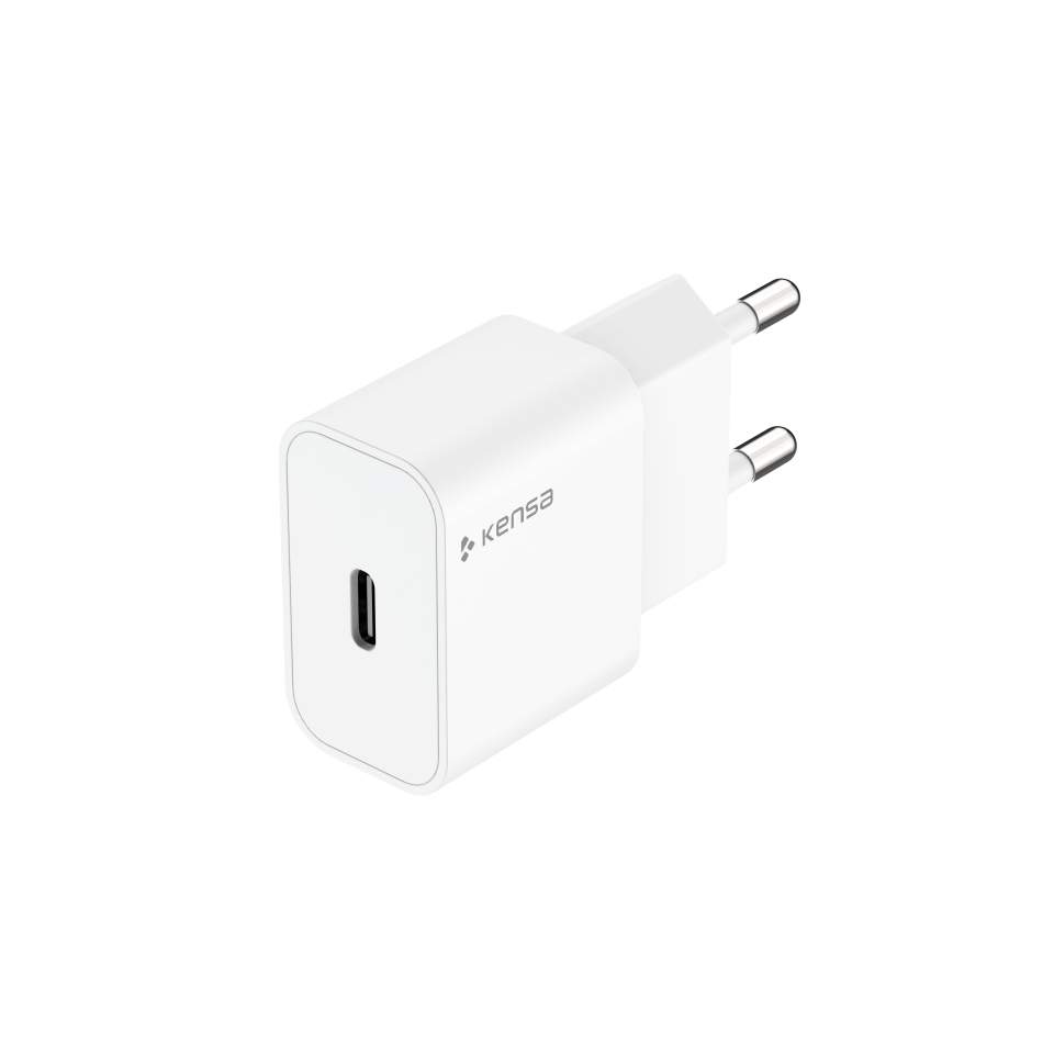 25W Yüksek Hızlı Akıllı Şarj Adaptörü Beyaz