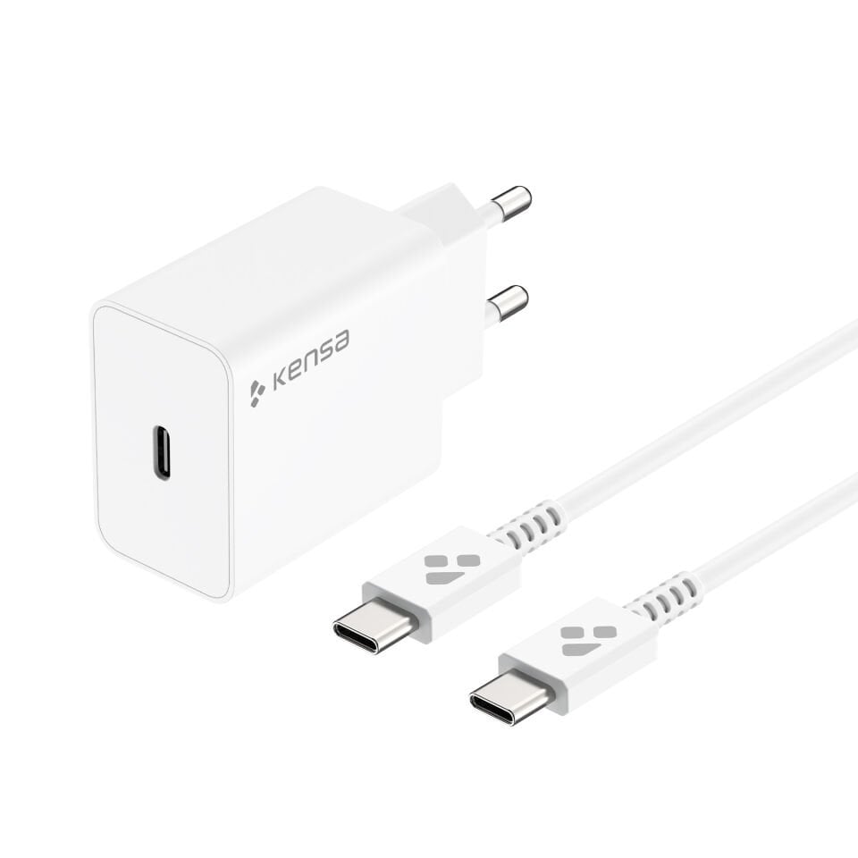 45W Yüksek Hızlı Akıllı Şarj Seti Beyaz