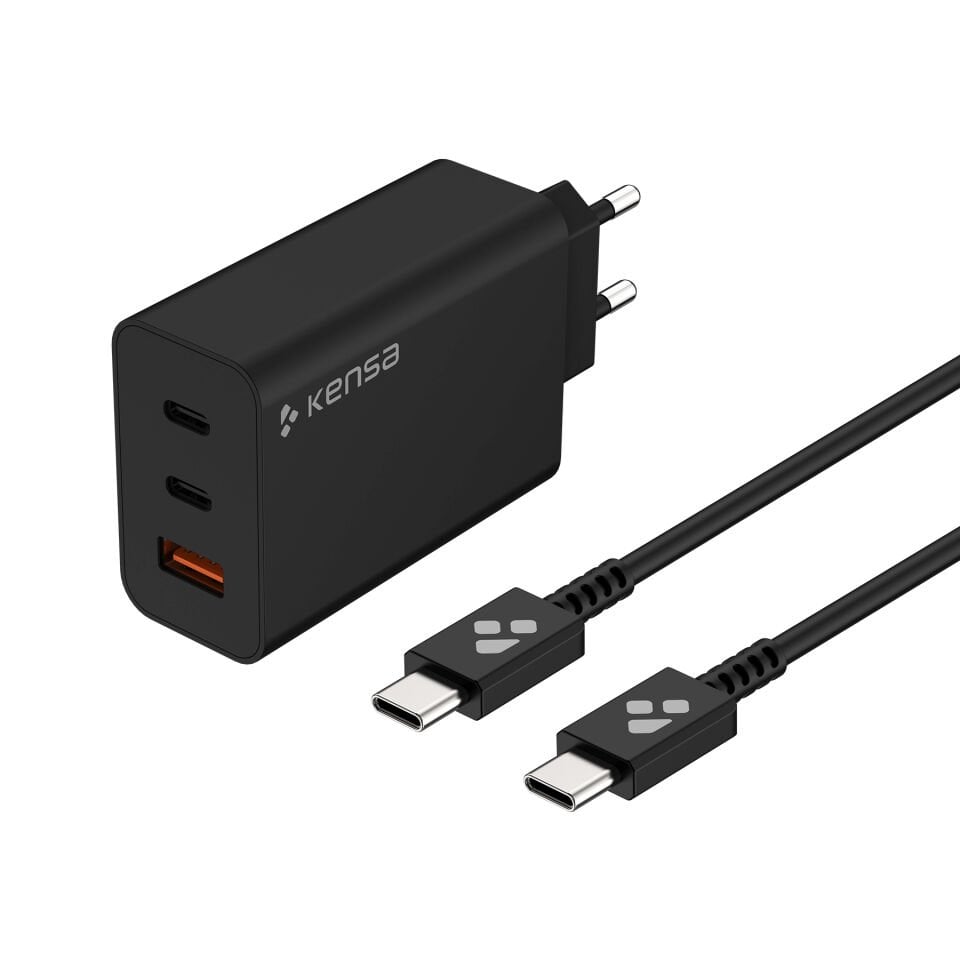 65W Çoklu Girişli Hızlı Şarj Seti Siyah