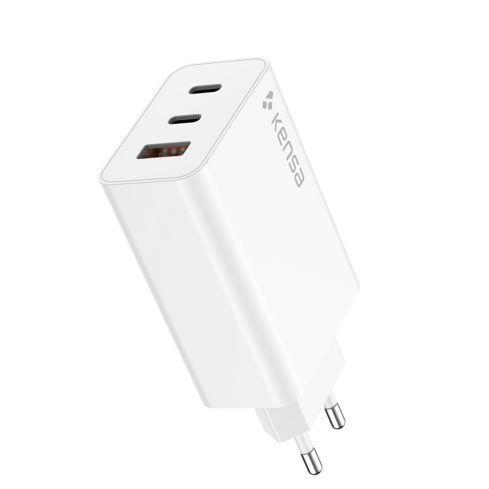 65W Çoklu Girişli Hızlı Şarj Seti Beyaz