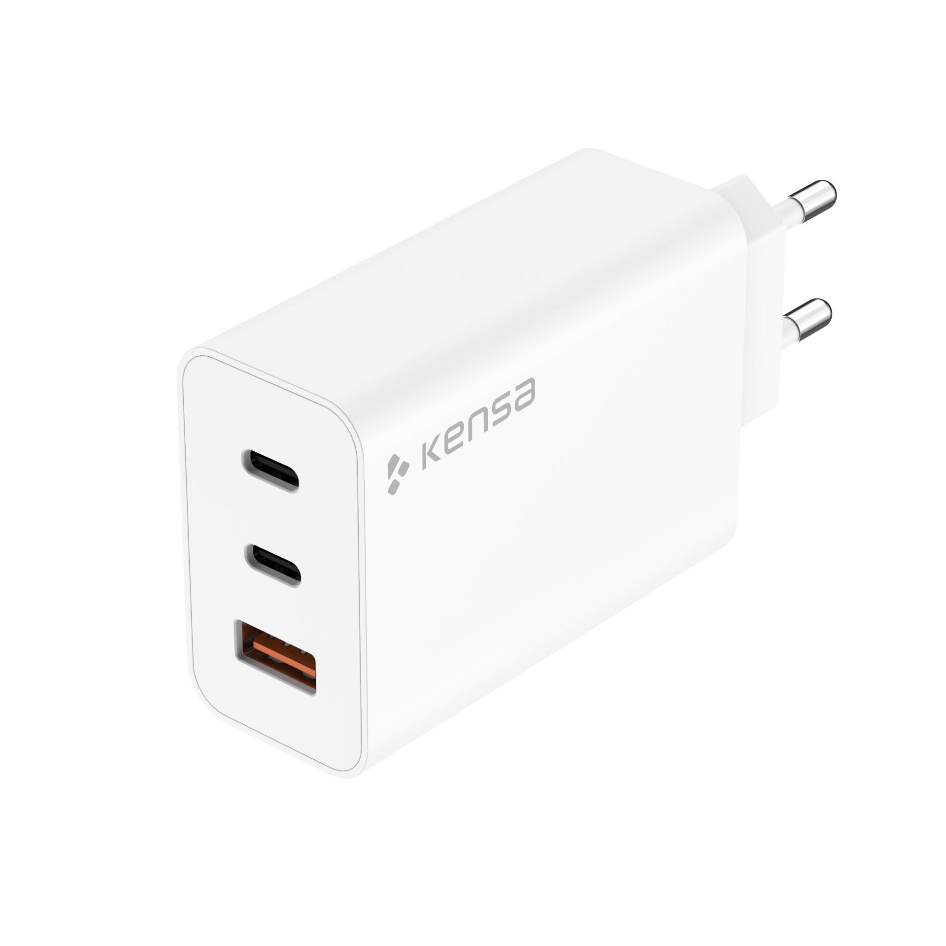 65W Çoklu Girişli Hızlı Şarj Adaptörü Beyaz