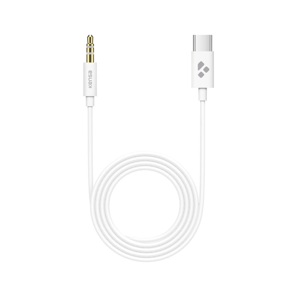 USB-C'den 3.5 mm'ye Stereo Aux Kablosu Beyaz