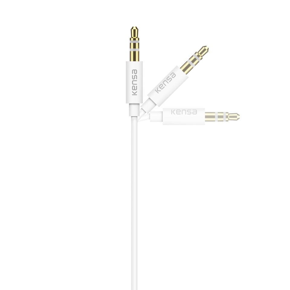 Lightning'den 3.5 mm'ye Stereo Aux Kablosu Beyaz