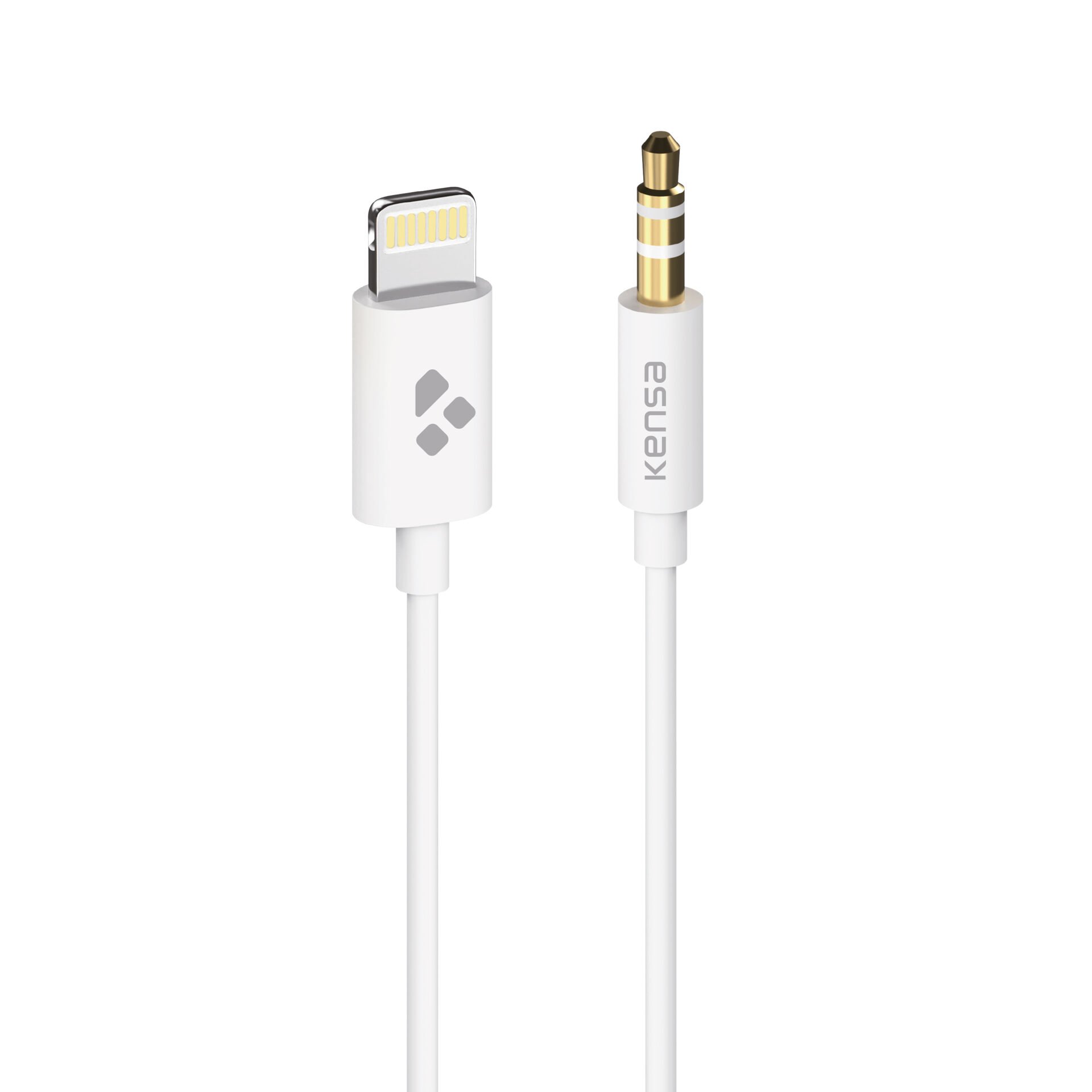 Lightning'den 3.5 mm'ye Stereo Aux Kablosu Beyaz