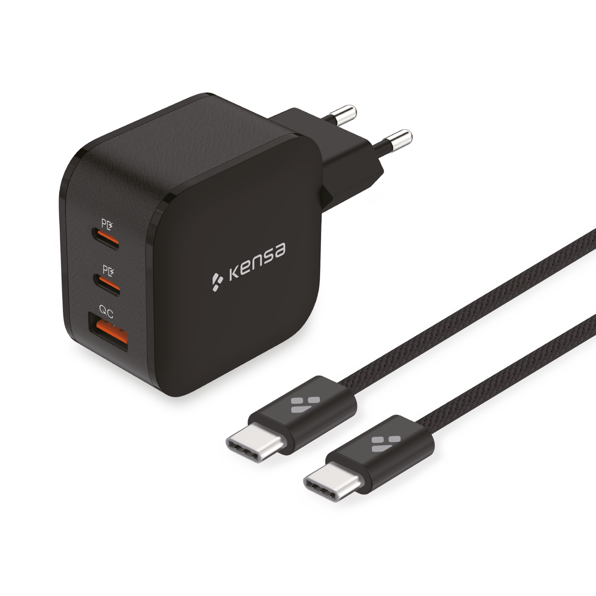 80W Üç Portlu Akıllı Hızlı Şarj Seti