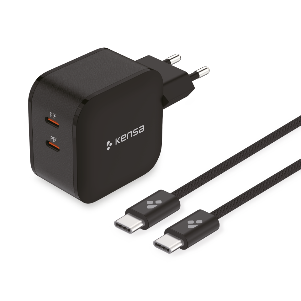 50W Çift Portlu Akıllı Hızlı Şarj Seti