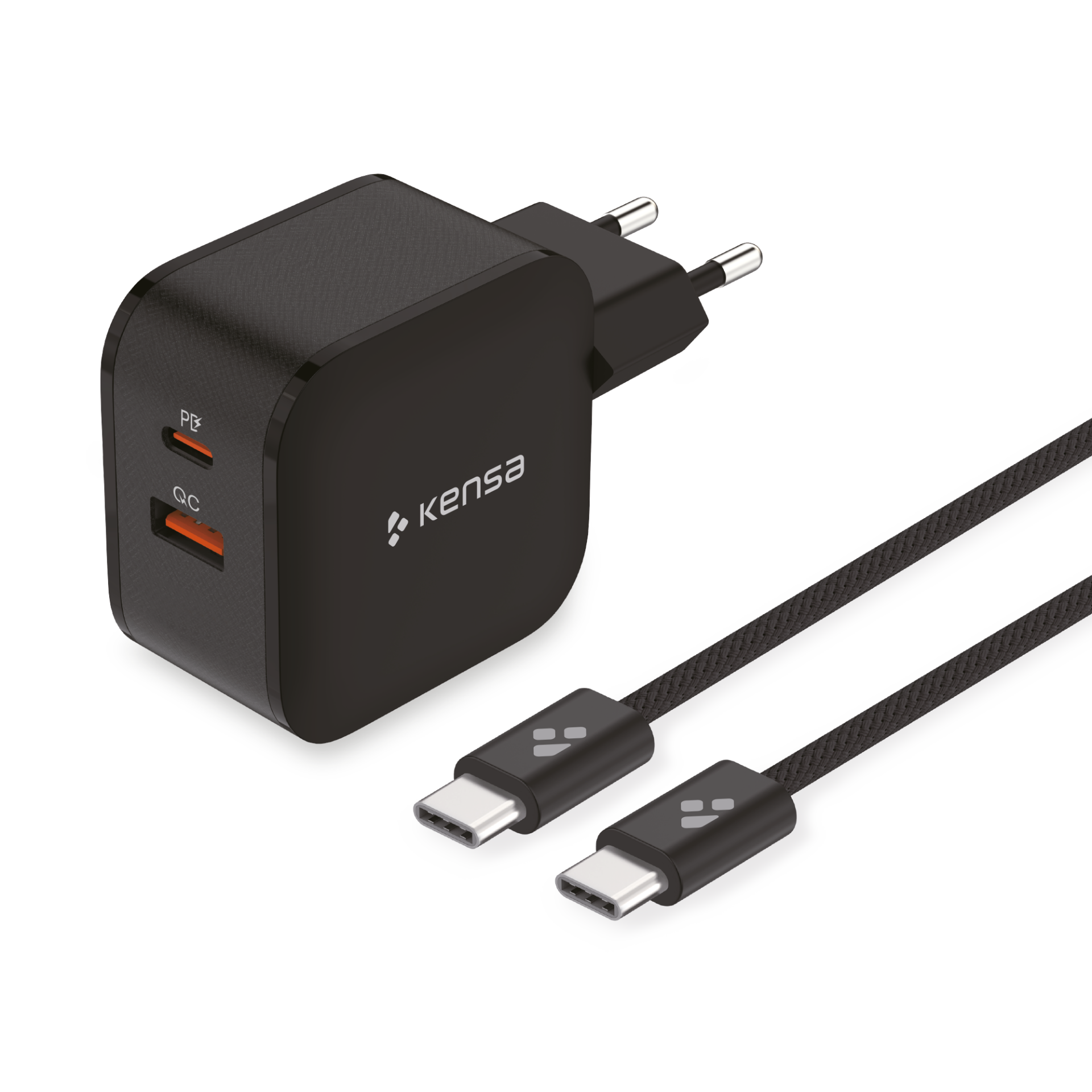 50W Çift Portlu Akıllı Hızlı Şarj Seti