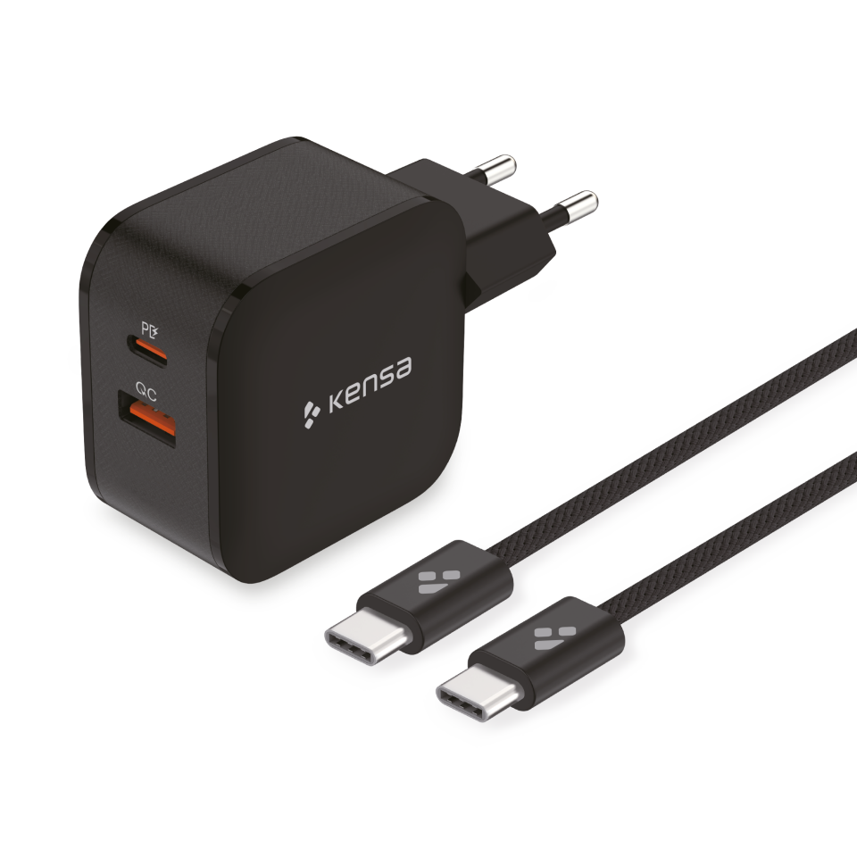 50W Çift Portlu Akıllı Hızlı Şarj Seti