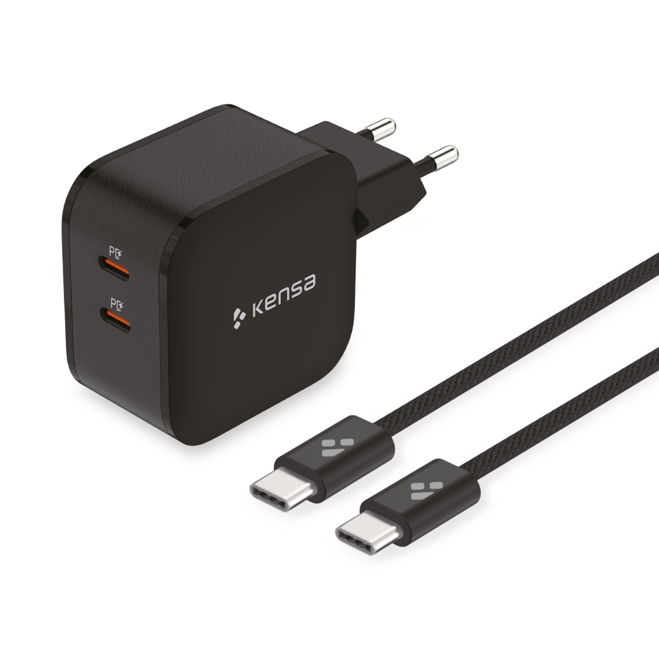 60W Çift Portlu Akıllı Hızlı Şarj Seti