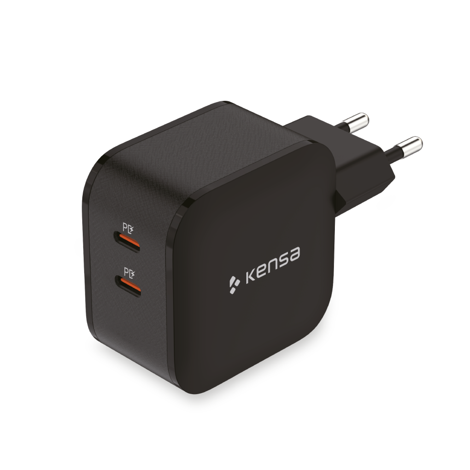 60W Çift Portlu Akıllı Hızlı Şarj Adaptörü