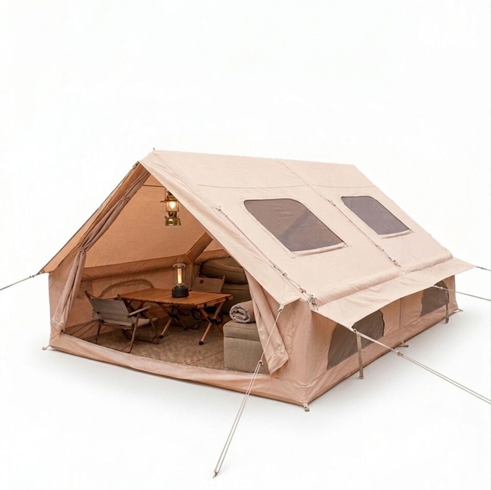 12 Kişilik Dev Kapasiteli Şişme Kamp Çadırı