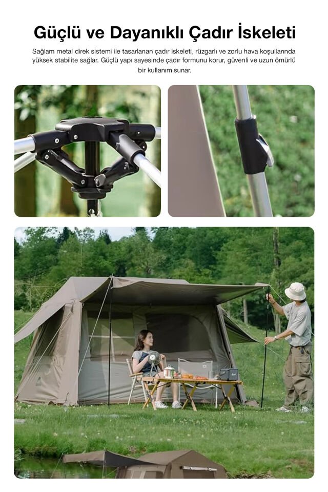 Su Geçirmez Gölgeli Kamp Çadırı