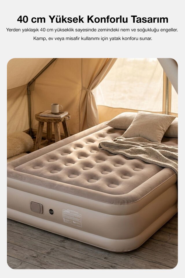 Çift Kişilik Ortopedik Şişme Yatak