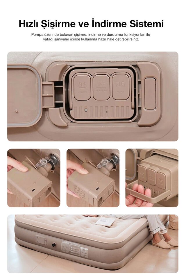 Çift Kişilik Ortopedik Şişme Yatak